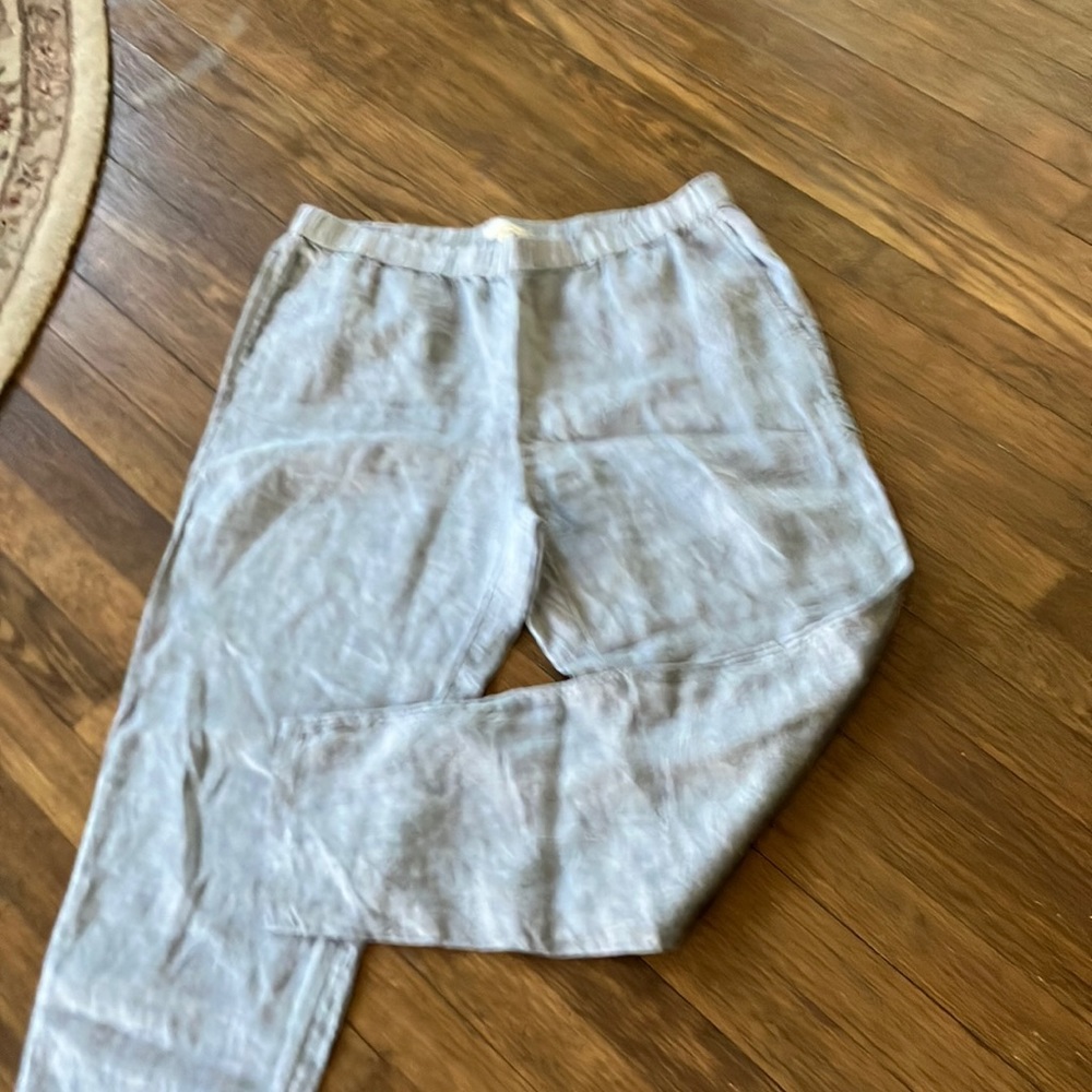 Eileen fisher linen cropped pants